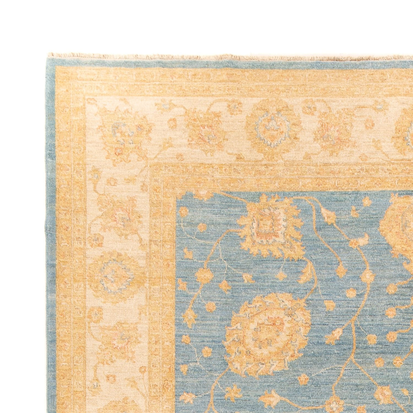 Ziegler Teppich - 357 x 255 cm - blau