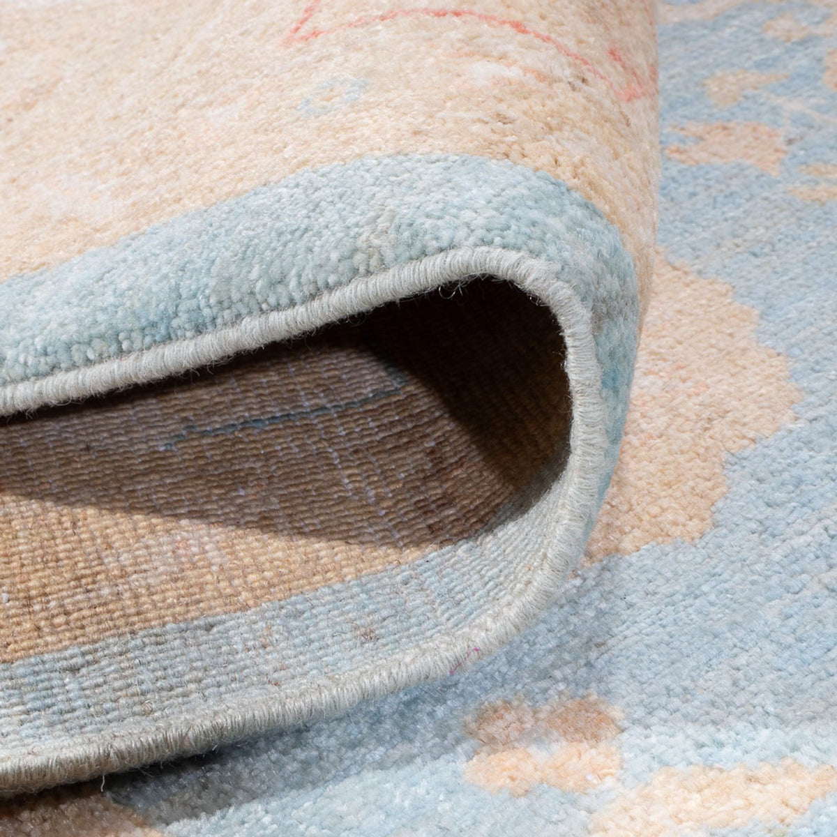 Ziegler Teppich - 345 x 257 cm - hellblau