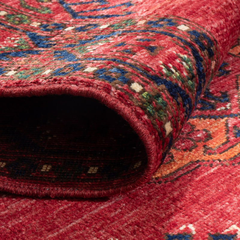 Läufer Afghan - 201 x 81 cm - rot