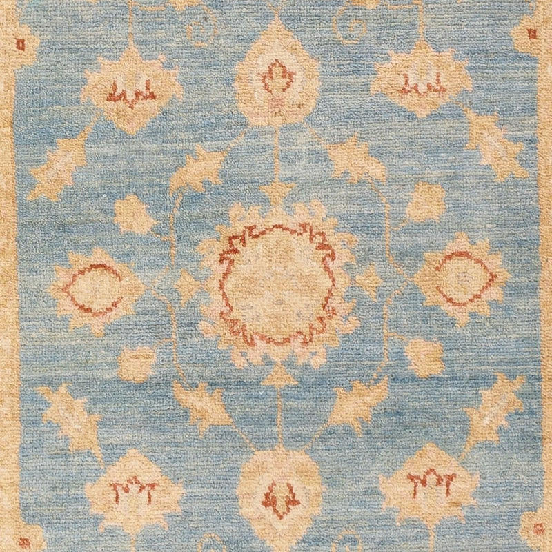 Läufer Ziegler - 200 x 77 cm - hellblau