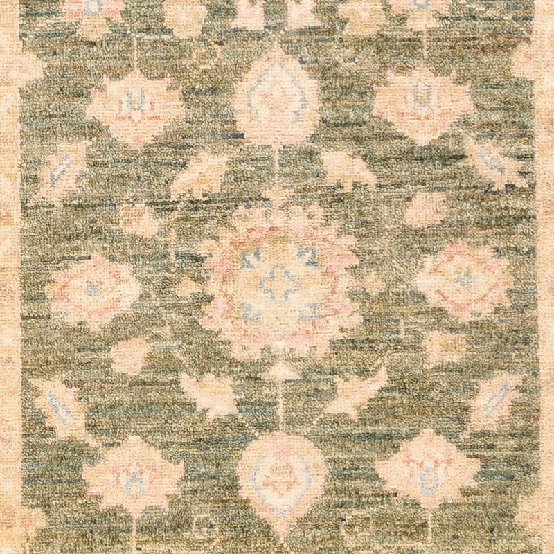 Läufer Ziegler - 197 x 77 cm - olivgrün