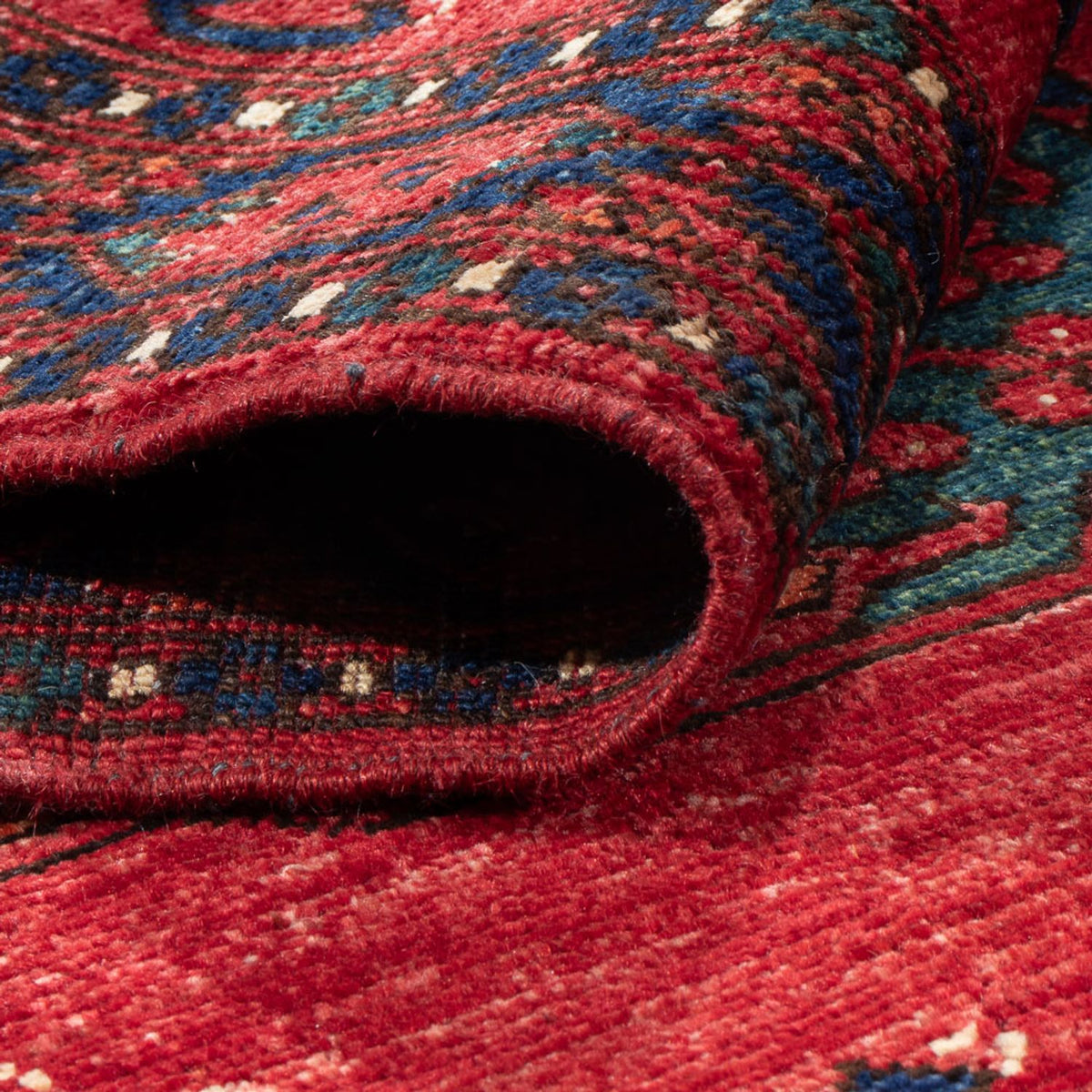 Läufer Afghan - 205 x 82 cm - rot