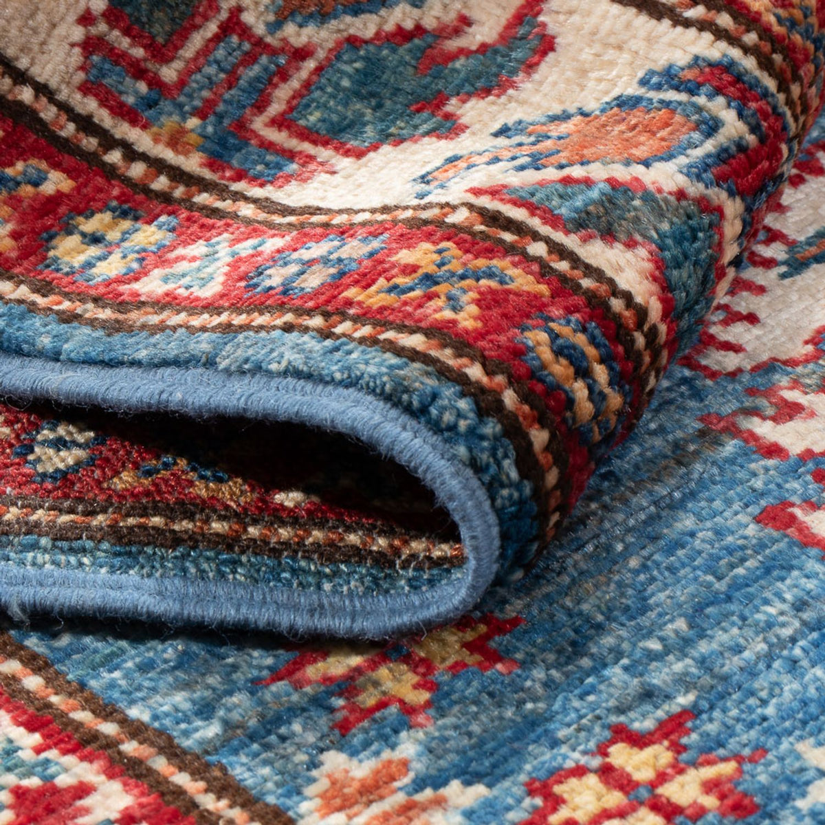 Läufer Ziegler - Kazak - 200 x 76 cm - blau