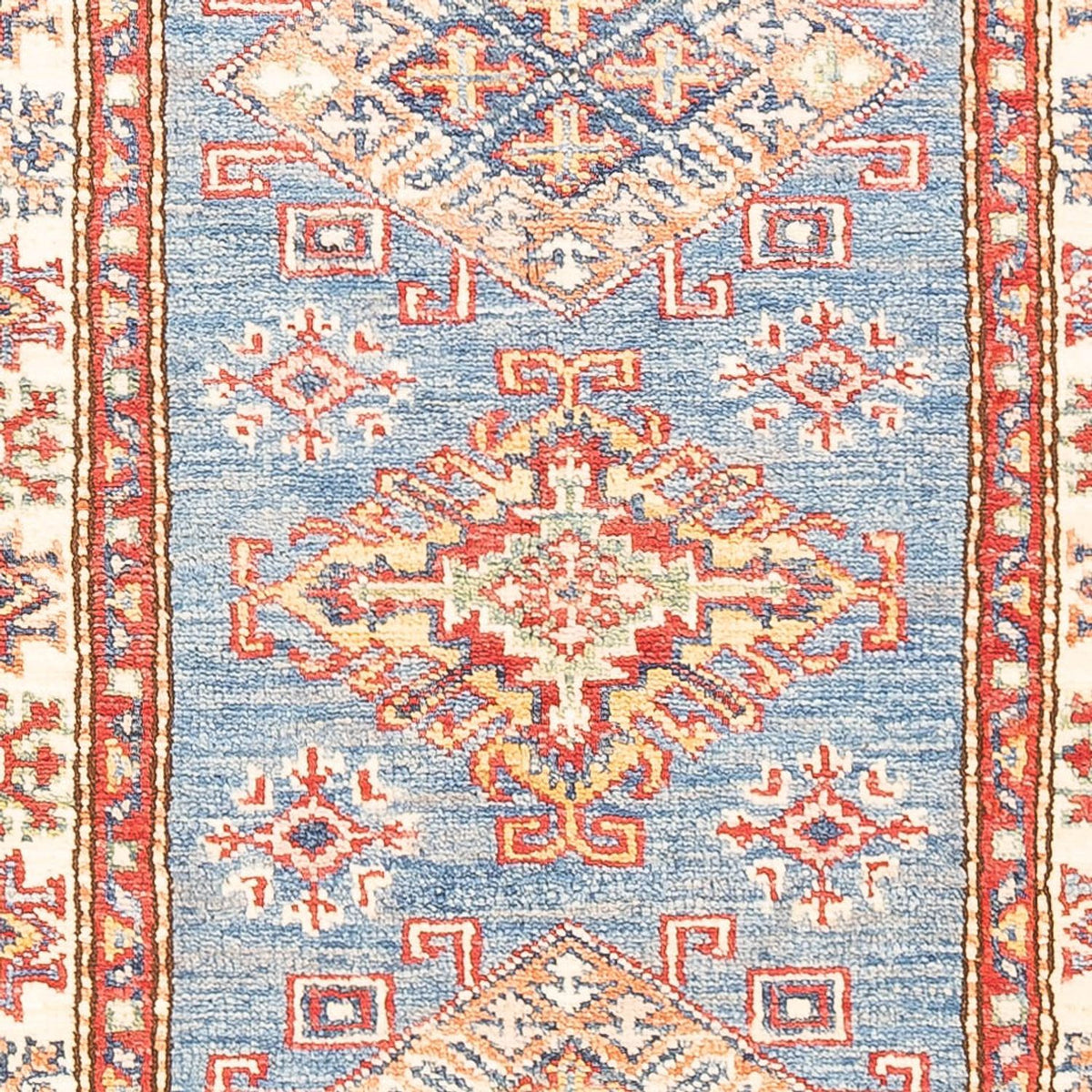 Läufer Ziegler - Kazak - 185 x 61 cm - hellblau