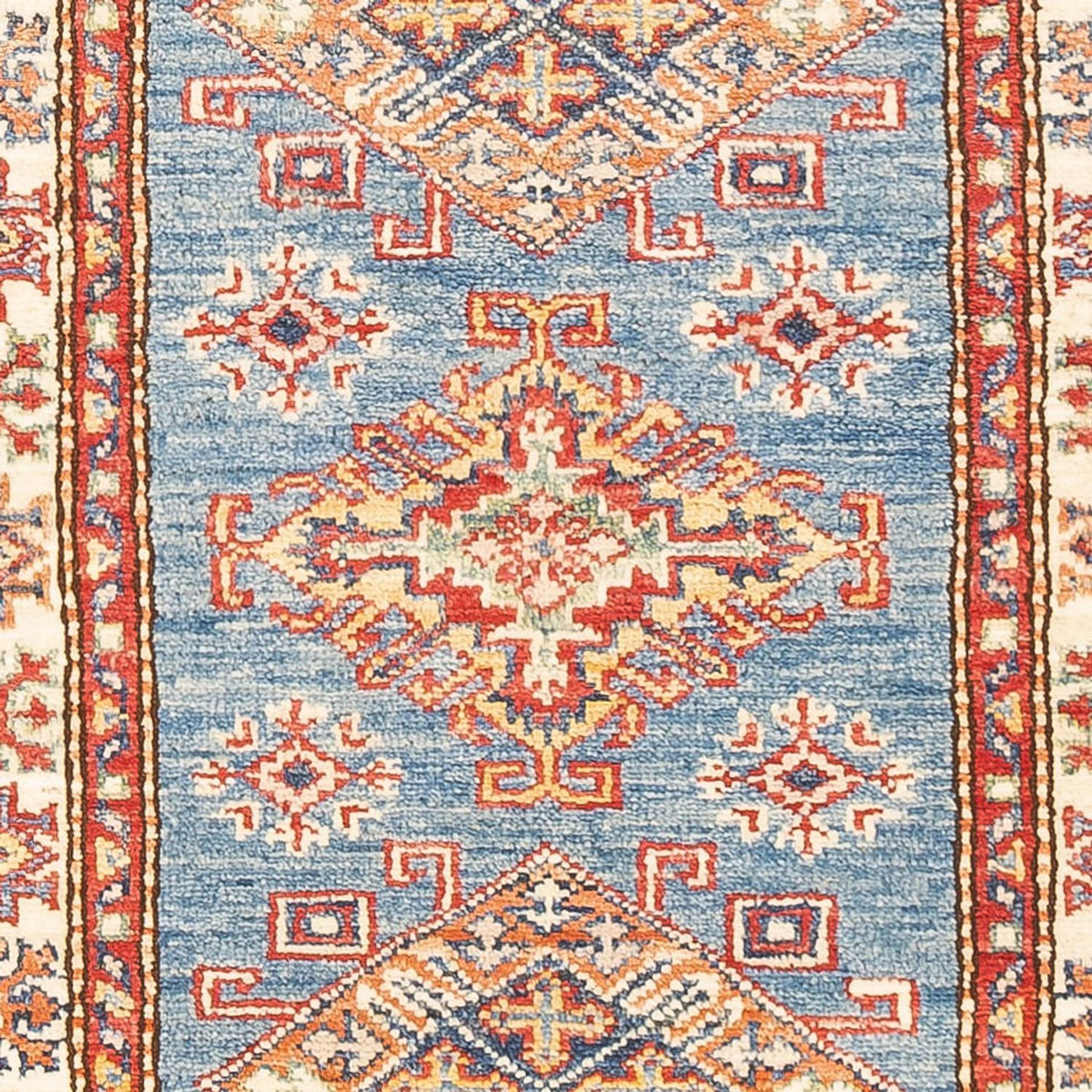Läufer Ziegler - Kazak - 186 x 58 cm - hellblau