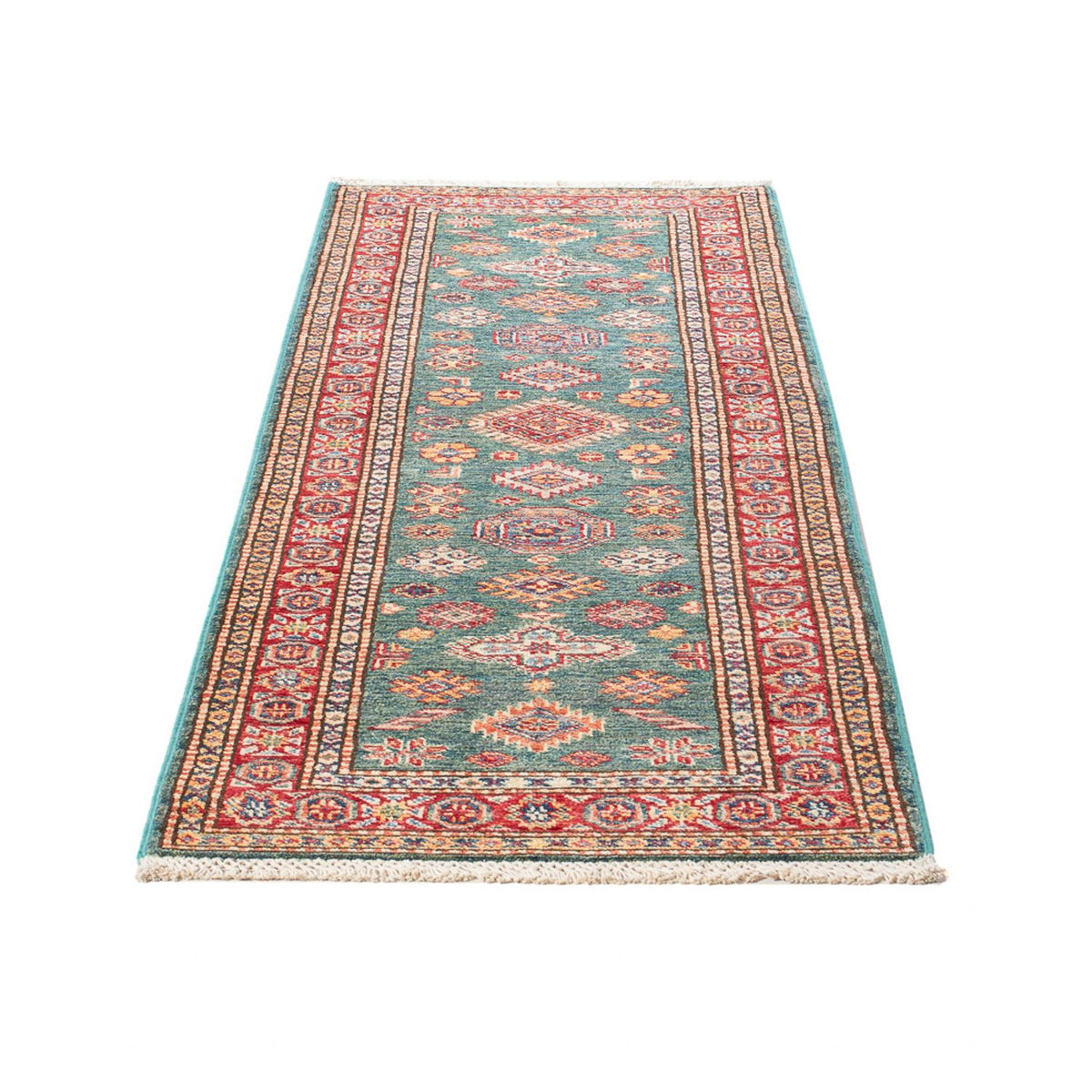 Läufer Ziegler - Kazak - 186 x 59 cm - hellgrün