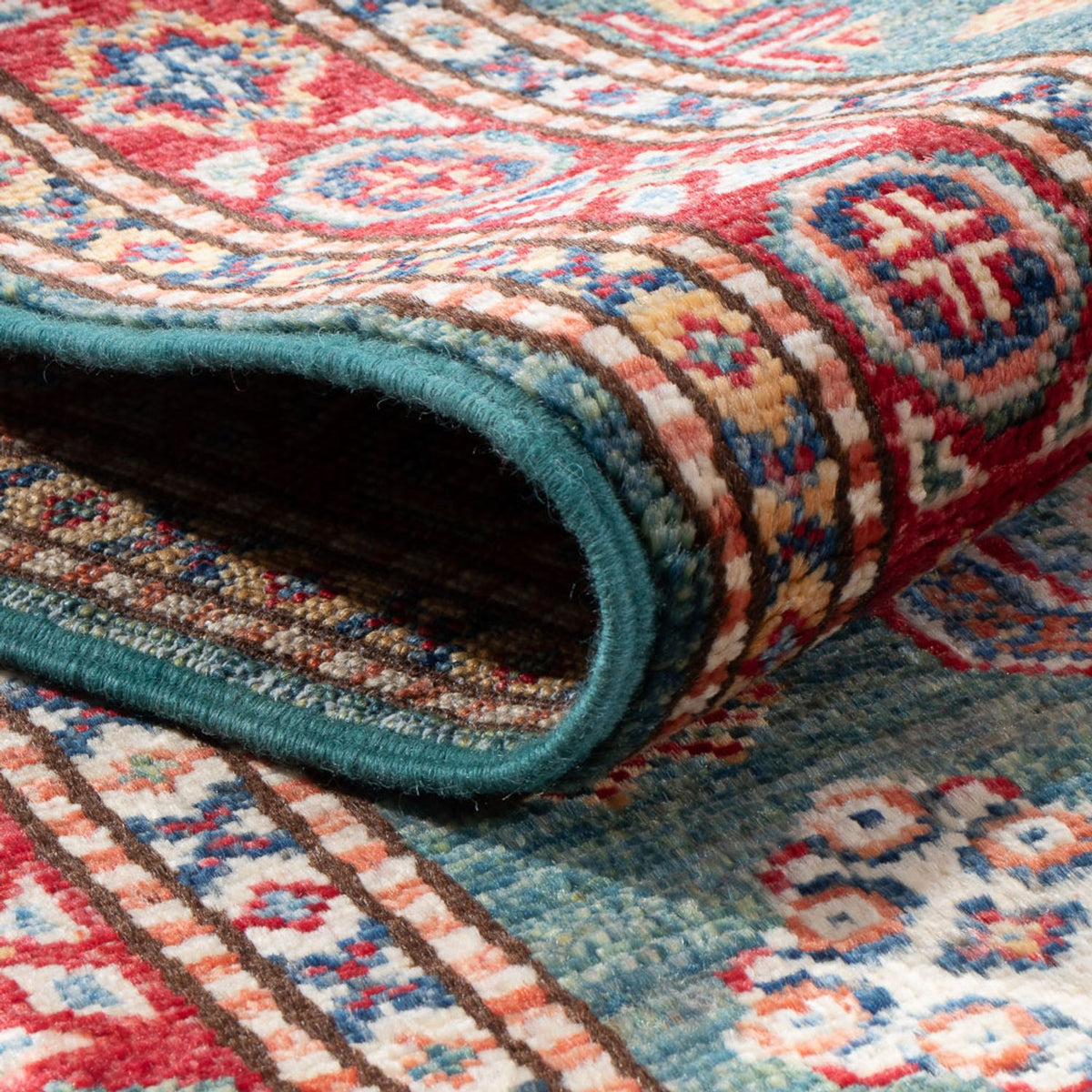 Läufer Ziegler - Kazak - 187 x 60 cm - hellgrün