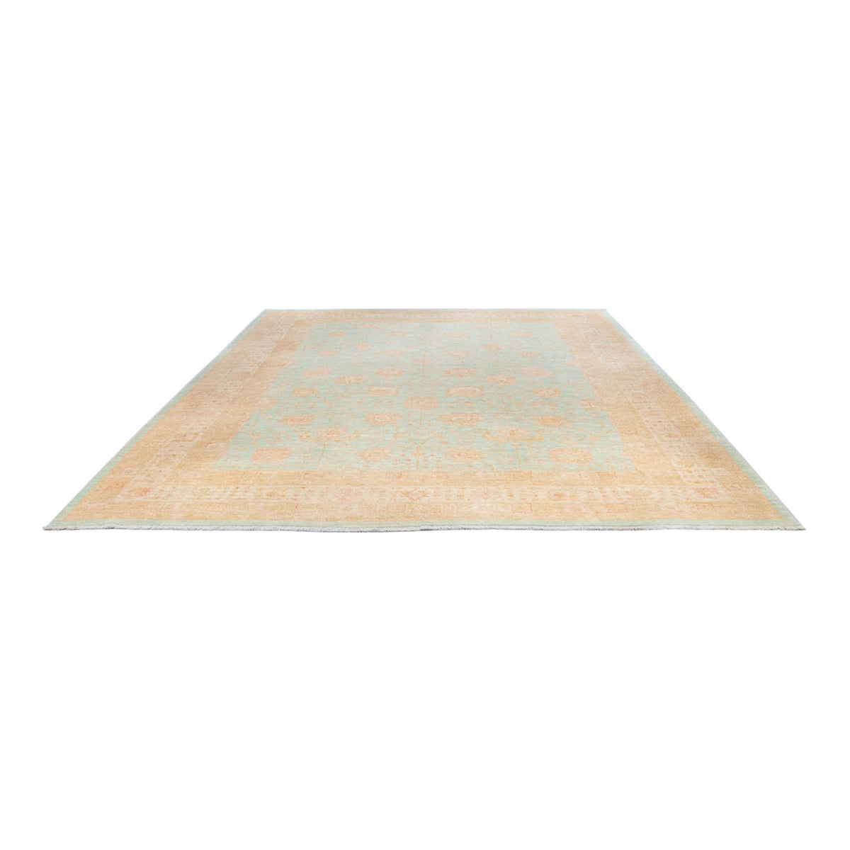 Ziegler Teppich - 394 x 309 cm - hellblau