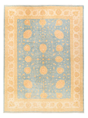 Ziegler Teppich - 391 x 295 cm - blau