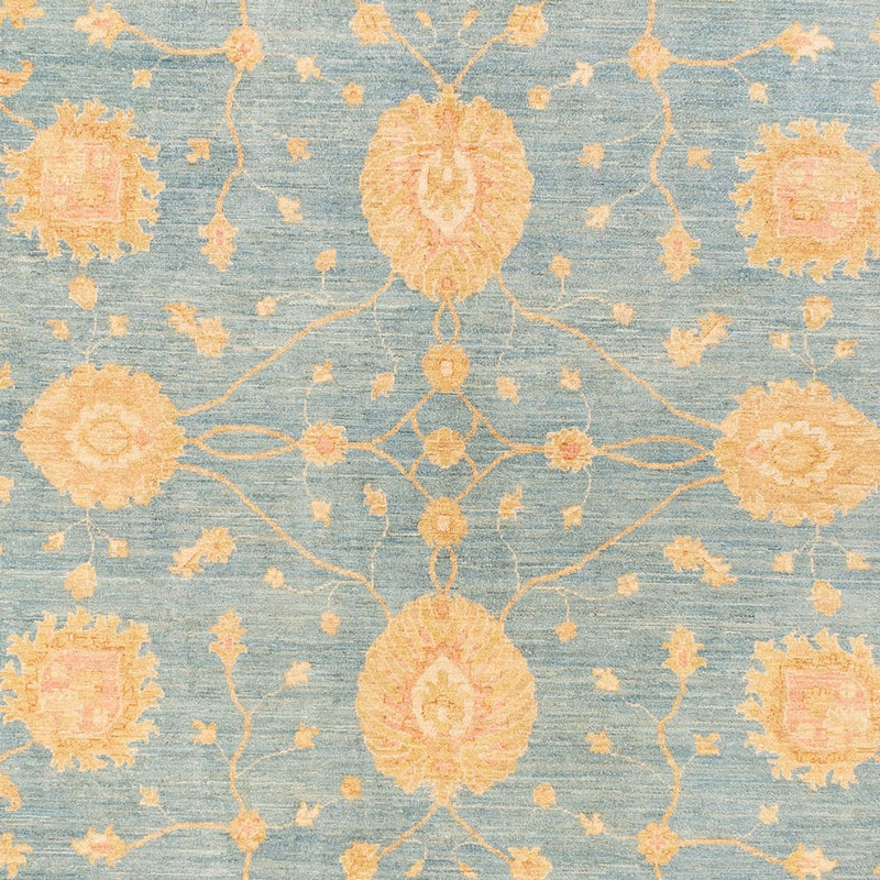 Ziegler Teppich - 391 x 295 cm - blau
