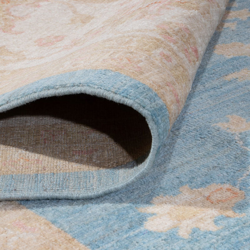 Ziegler Teppich - 391 x 295 cm - blau