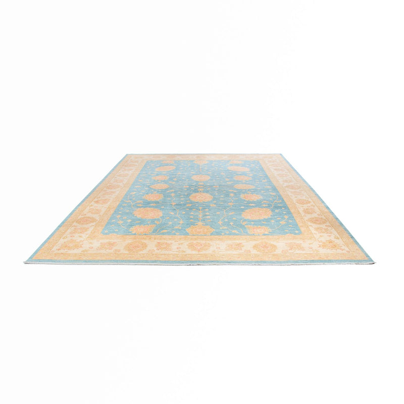 Ziegler Teppich - 391 x 295 cm - blau