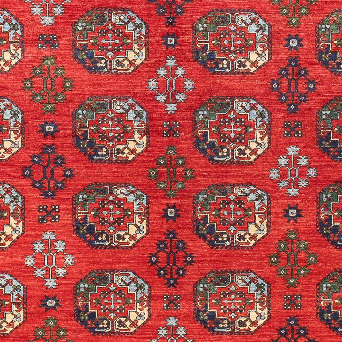 Afghan Teppich - 379 x 307 cm - rot