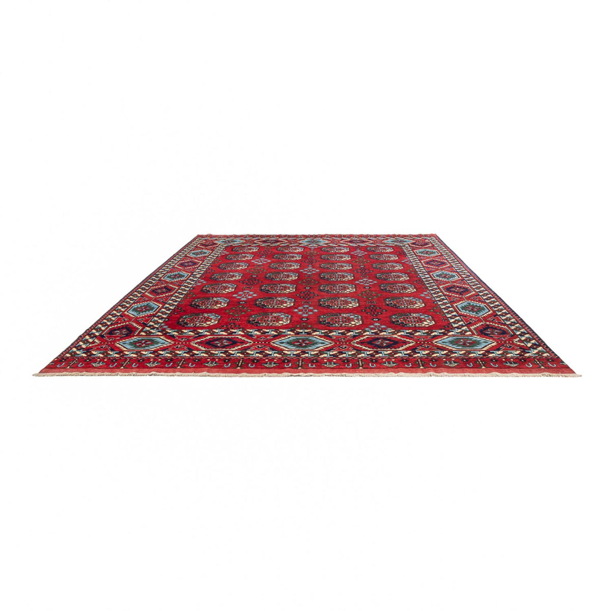 Afghan Teppich - 379 x 307 cm - rot