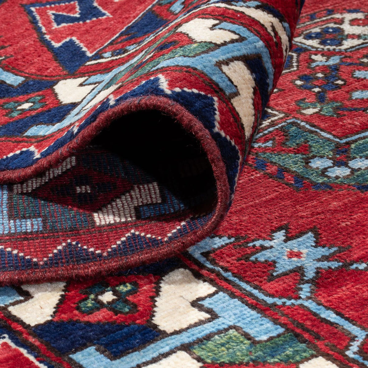 Afghan Teppich - 398 x 309 cm - rot