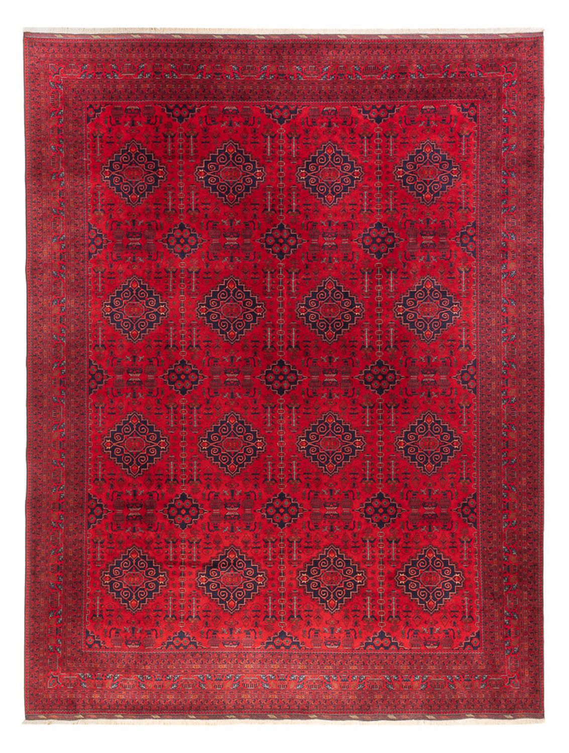 Afghan Teppich - 397 x 295 cm - rot