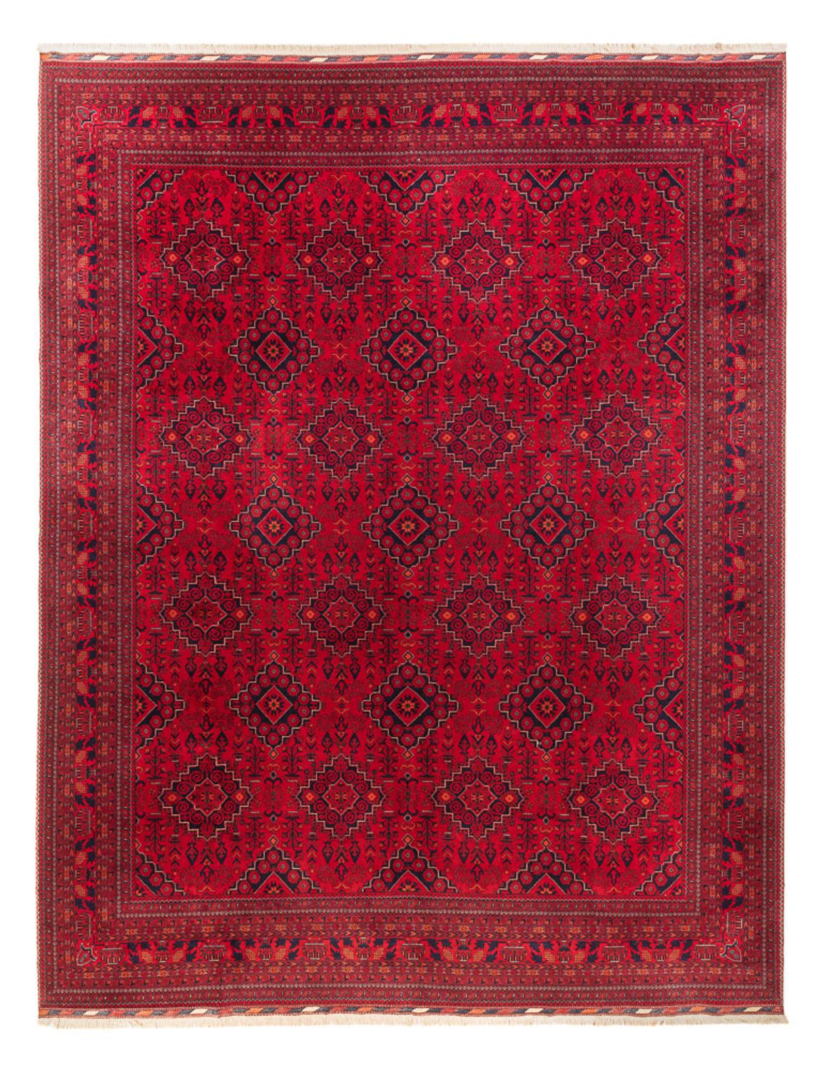 Afghan Teppich - 396 x 297 cm - rot
