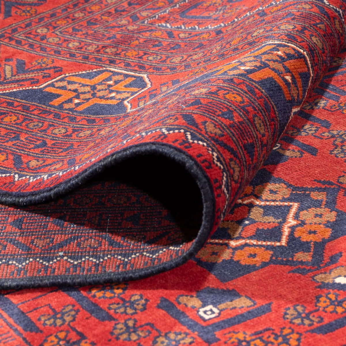 Afghan Teppich - Kunduz - 391 x 296 cm - rot