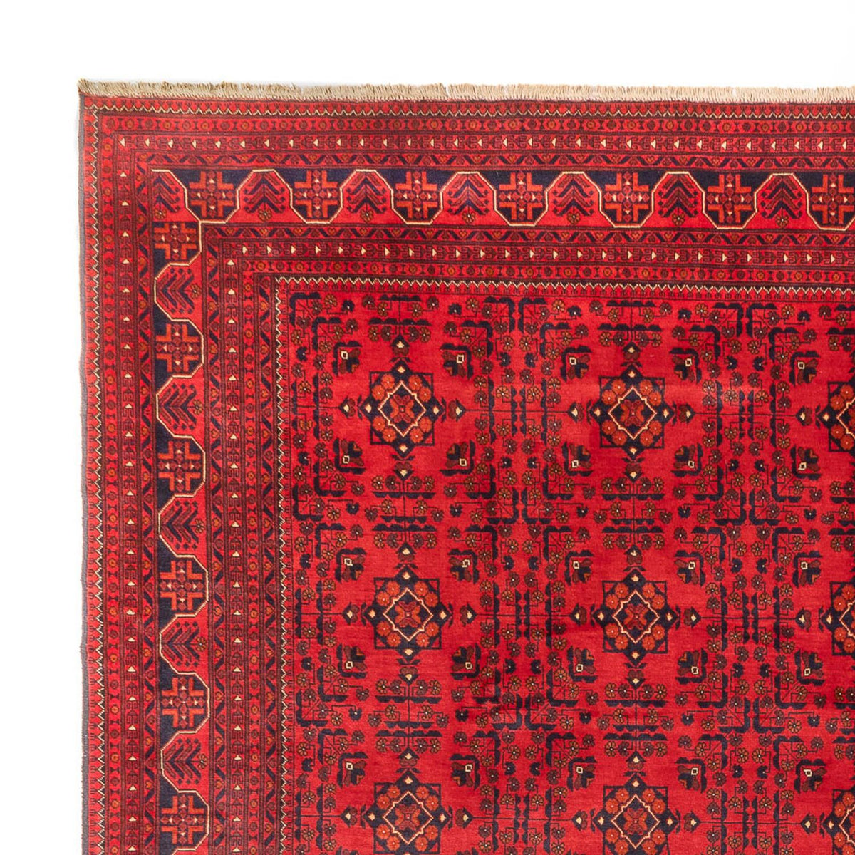 Afghan Teppich - Kunduz - 382 x 309 cm - rot