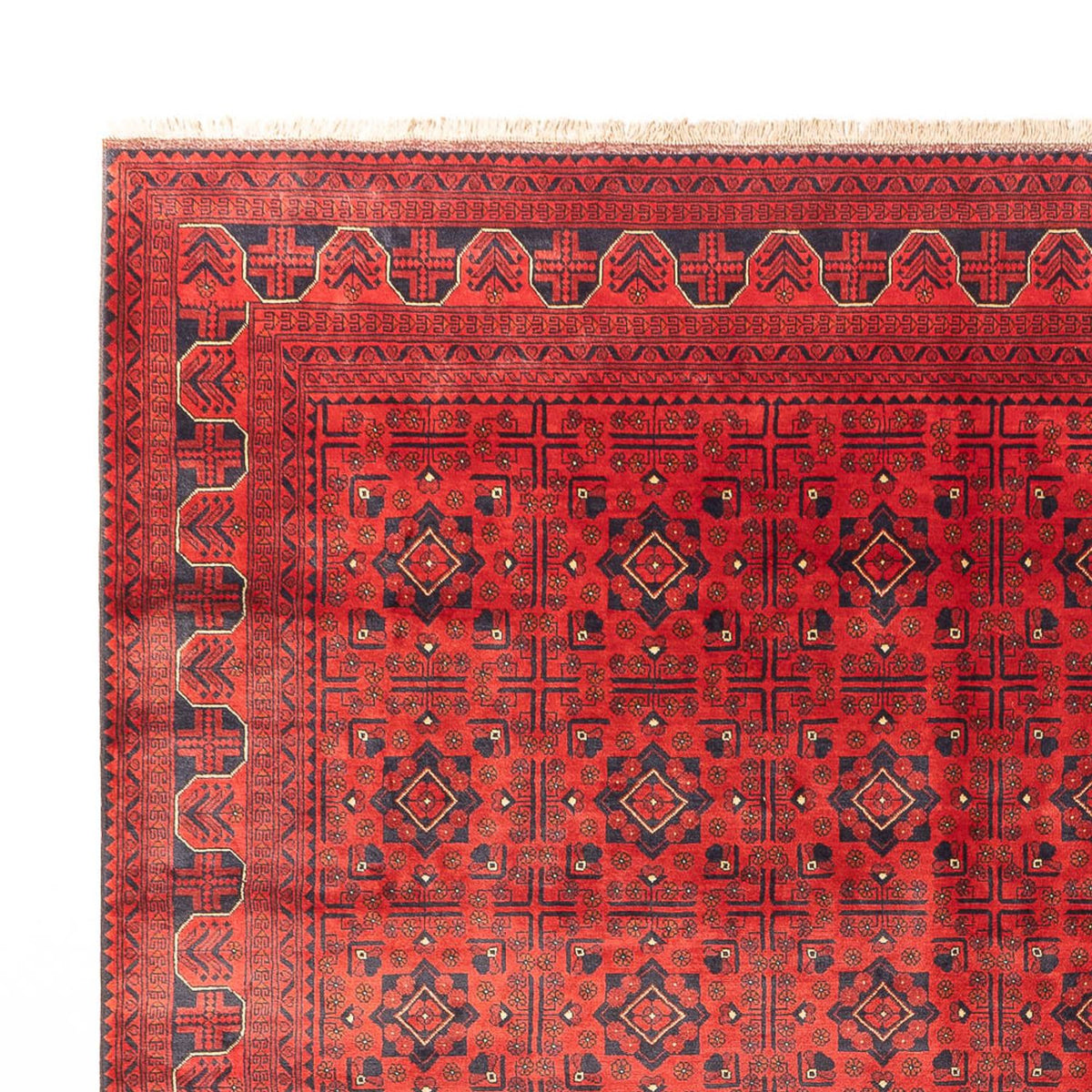 Afghan Teppich - Kunduz - 383 x 300 cm - rot