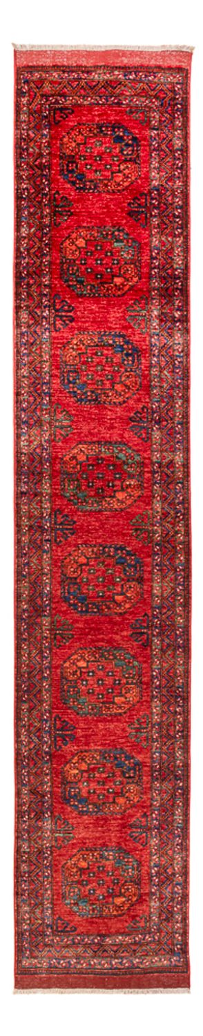 Läufer Afghan - 395 x 75 cm - rot