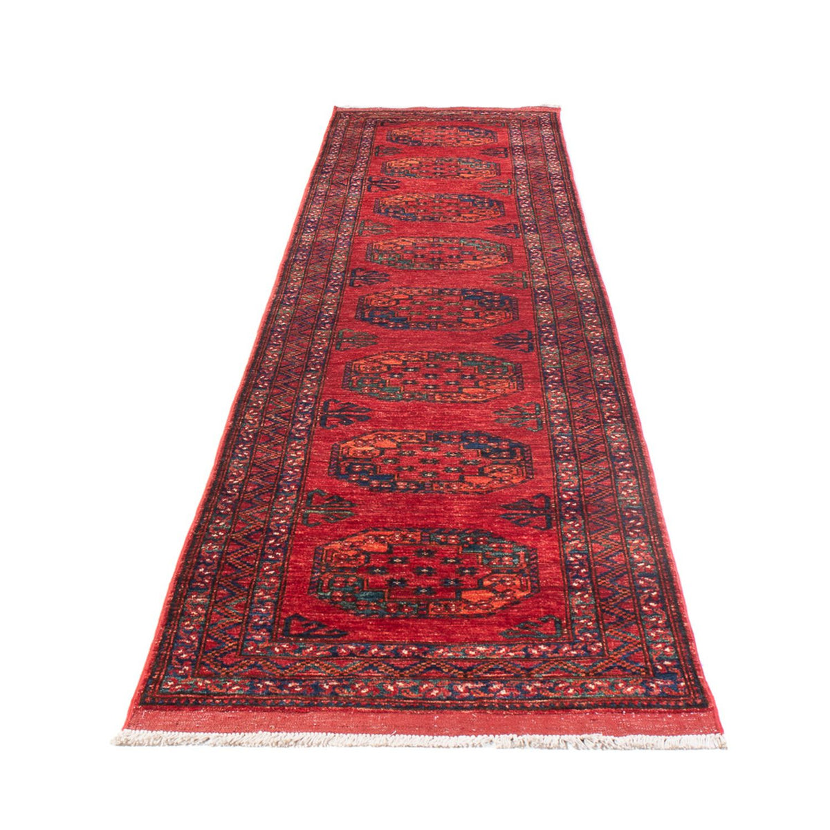 Läufer Afghan - 395 x 75 cm - rot