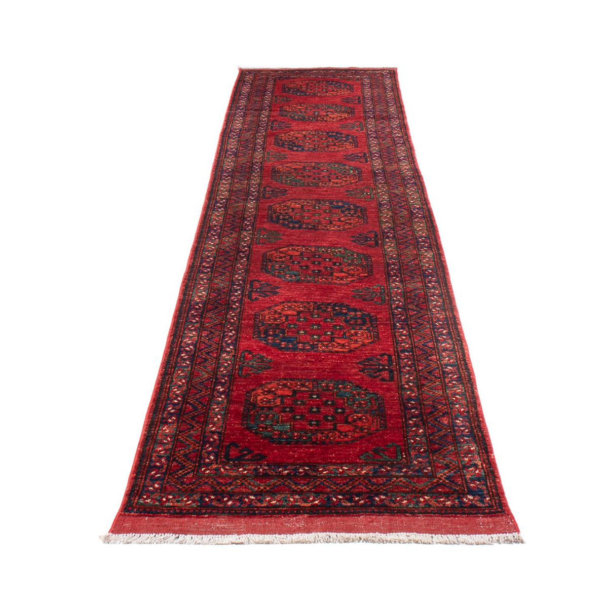 Läufer Afghan - 395 x 76 cm - rot