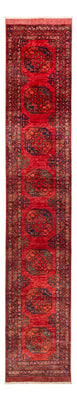 Läufer Afghan - 395 x 77 cm - rot
