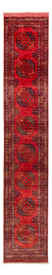 Läufer Afghan - 395 x 77 cm - rot