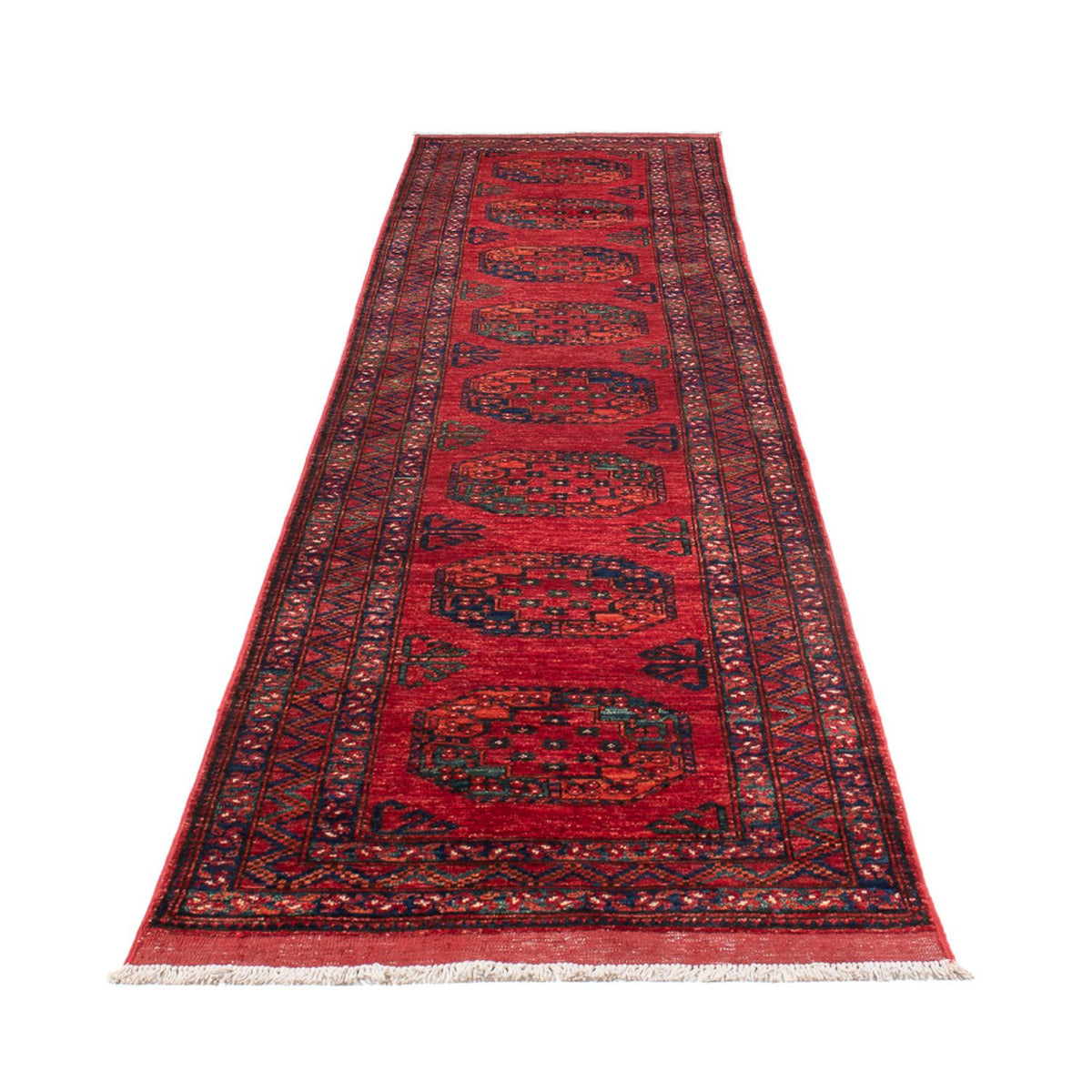 Läufer Afghan - 395 x 77 cm - rot