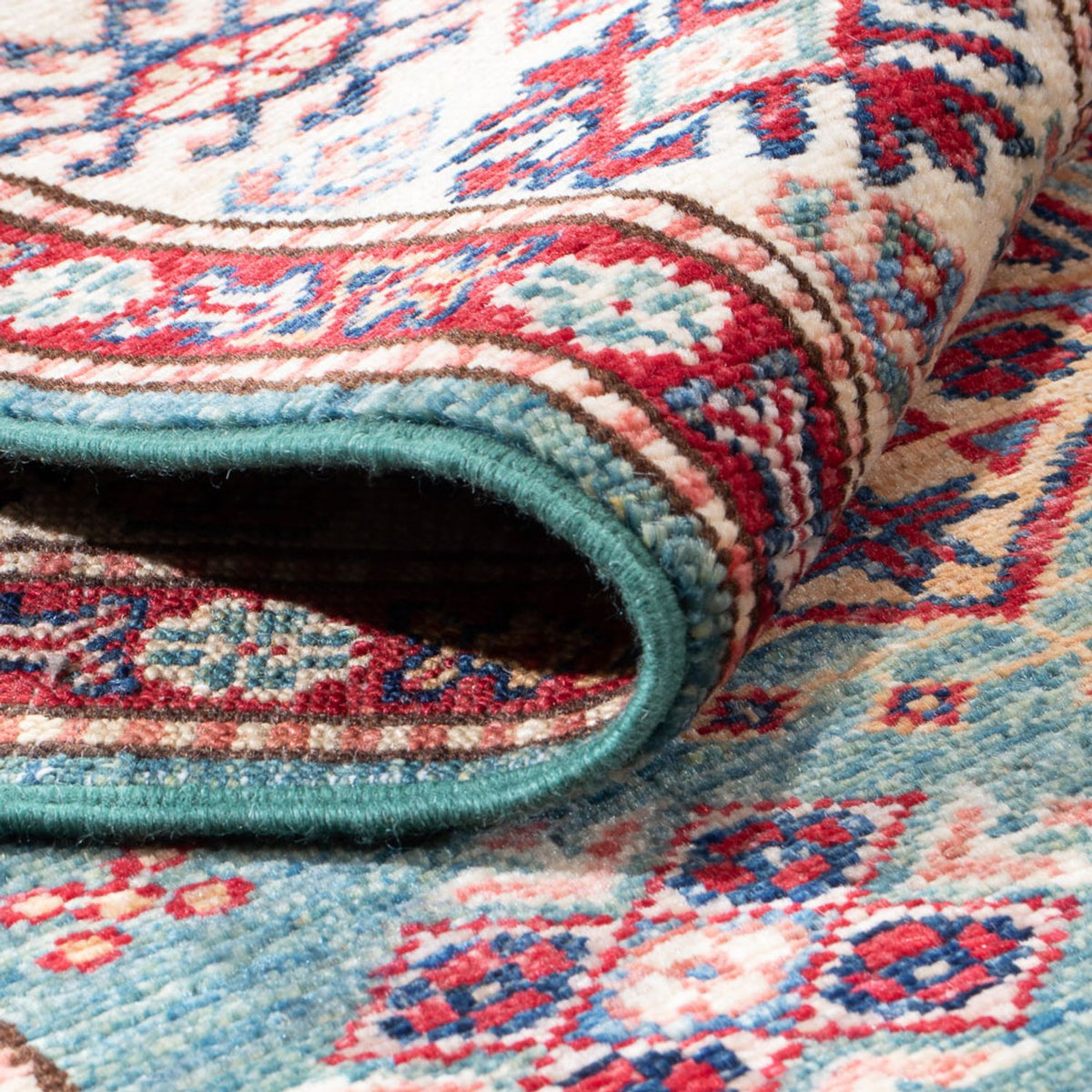 Läufer Ziegler - Kazak - 294 x 84 cm - türkis