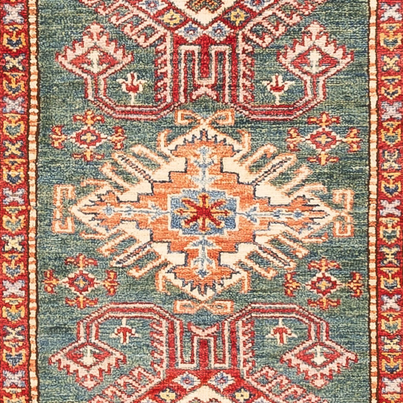Läufer Ziegler - Kazak - 298 x 81 cm - grün