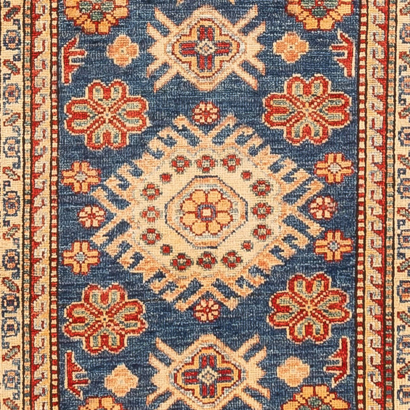 Läufer Ziegler - Kazak - 304 x 80 cm - dunkelblau