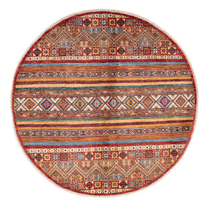 Ziegler Teppich - Shal rund  - 137 x 145 cm - mehrfarbig