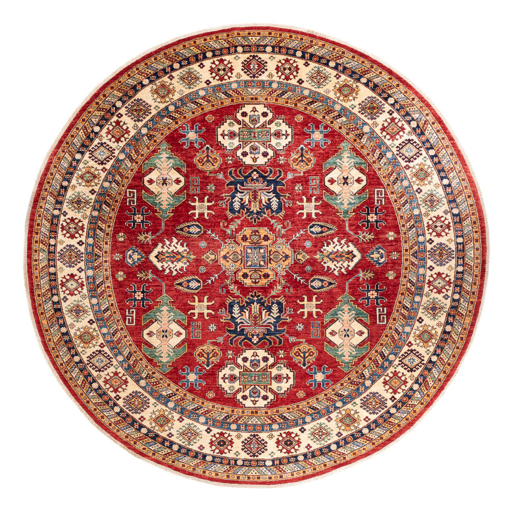Ziegler Teppich - Kazak rund  - 306 x 306 cm - mehrfarbig