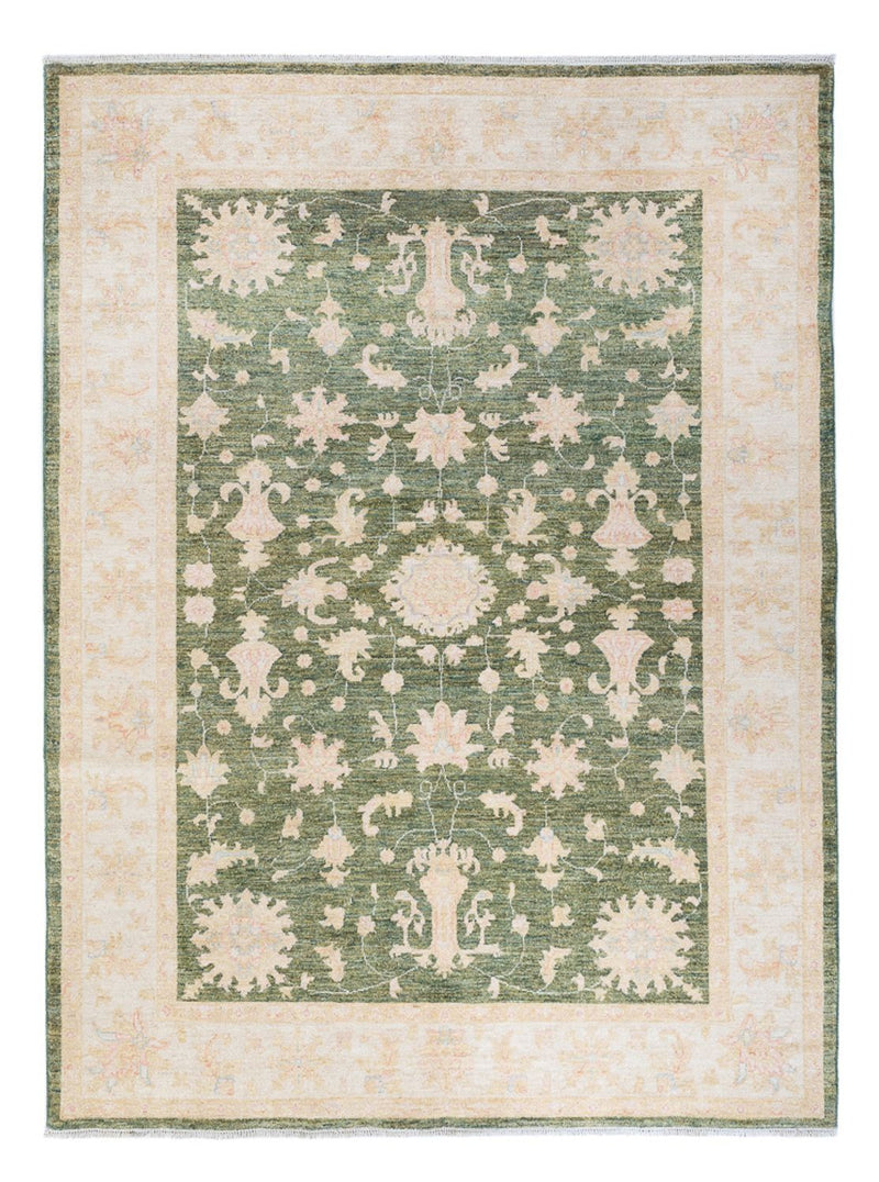 Ziegler Teppich - 237 x 176 cm - grün