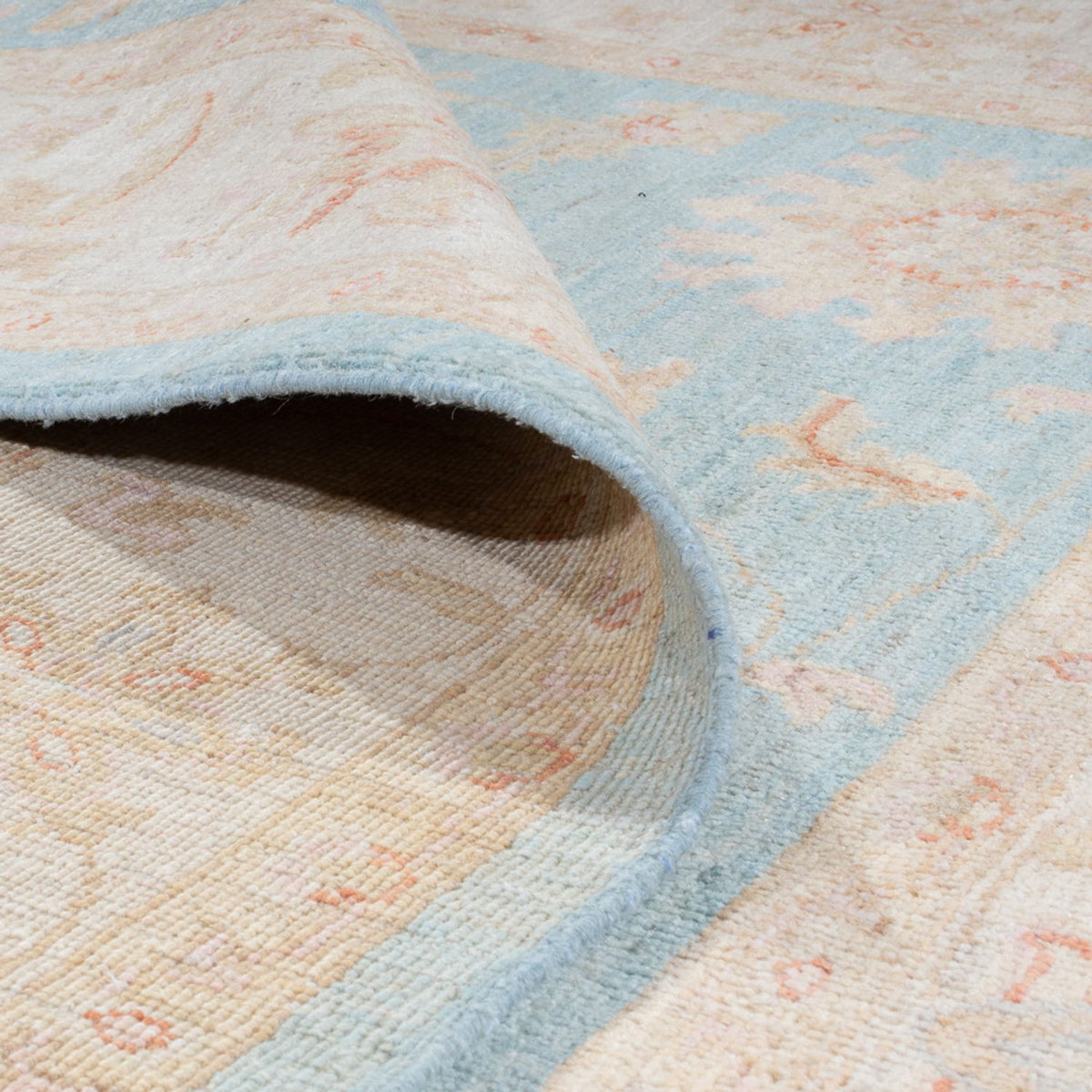 Ziegler Teppich - 235 x 177 cm - hellblau