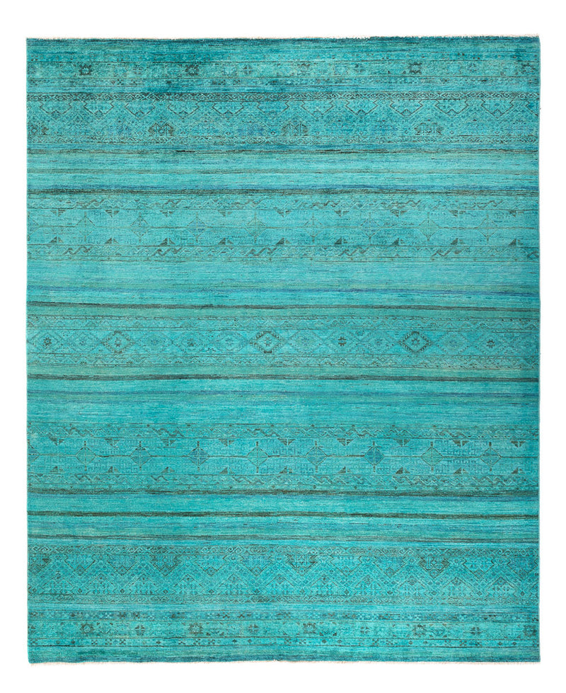 Ziegler Teppich - Modern - Vintage / Colored - 248 x 202 cm - türkis