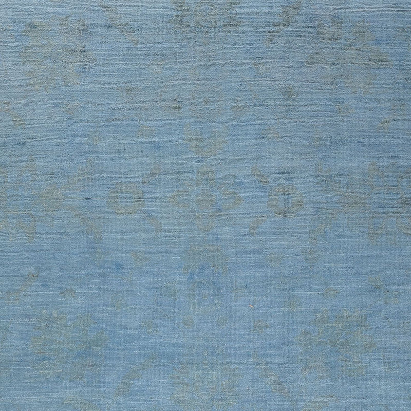 Ziegler Teppich - Modern - Vintage / Colored - 231 x 169 cm - seeblau