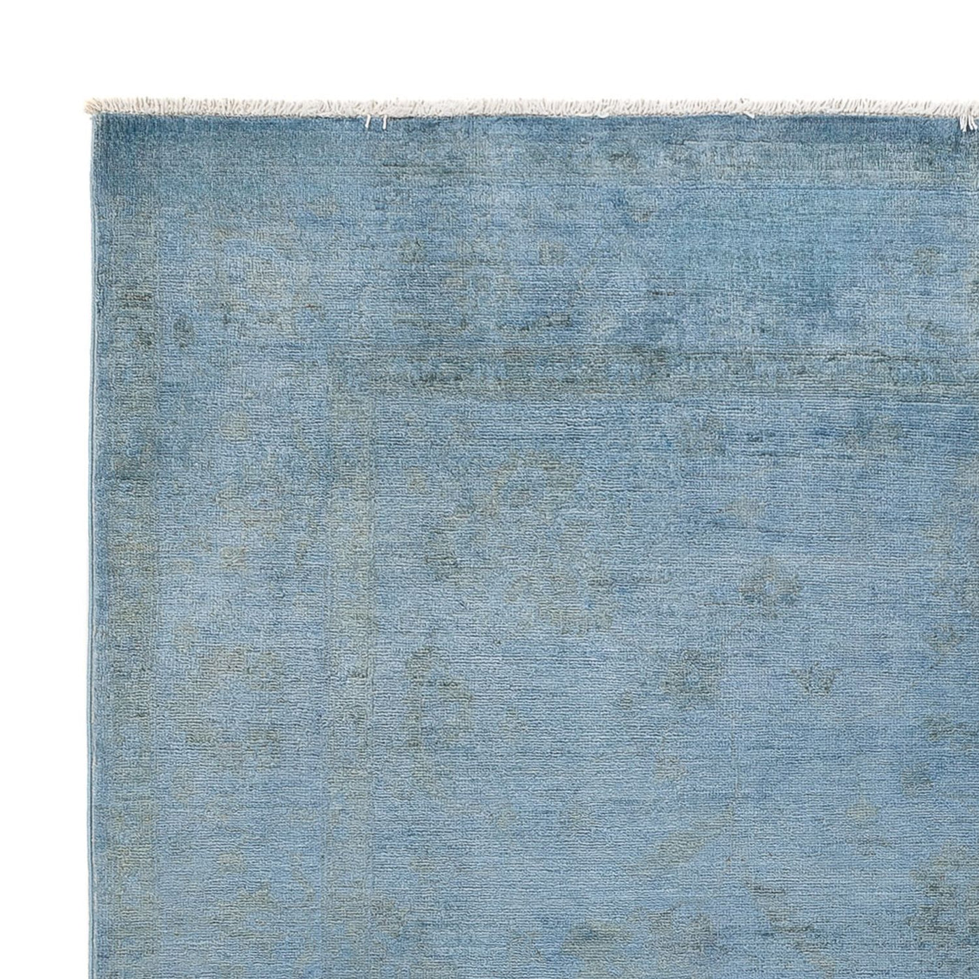 Ziegler Teppich - Modern - Vintage / Colored - 231 x 169 cm - seeblau