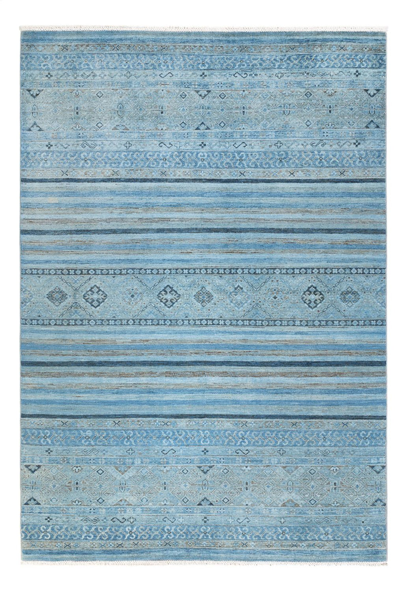 Ziegler Teppich - Modern - 241 x 170 cm - seeblau