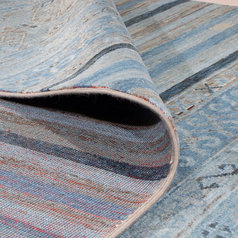 Ziegler Teppich - Modern - 241 x 170 cm - seeblau