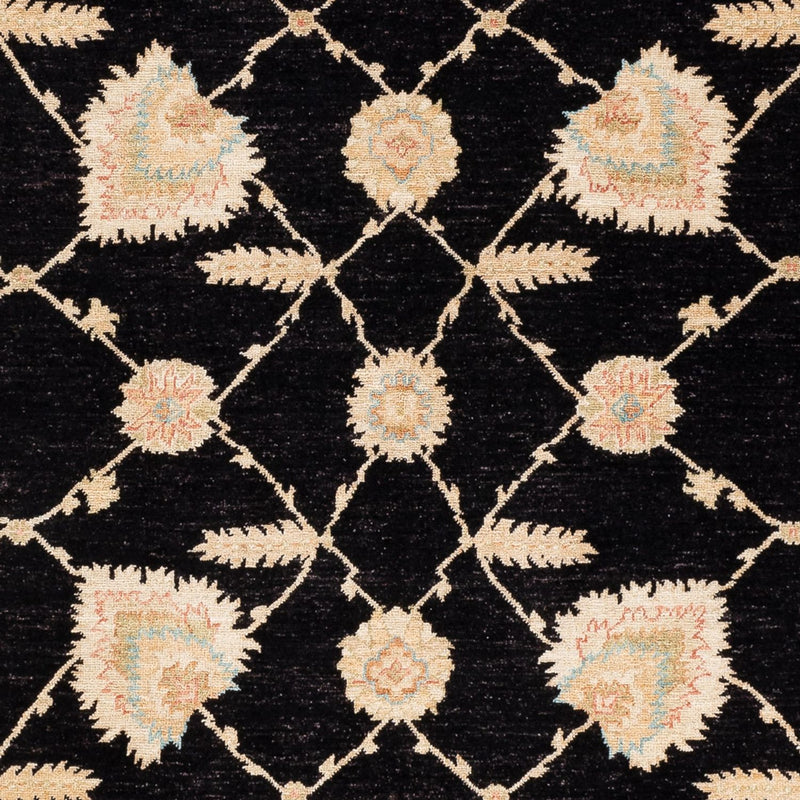 Ziegler Teppich - 244 x 175 cm - schwarz