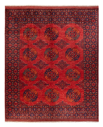 Afghan Teppich - 298 x 256 cm - rot