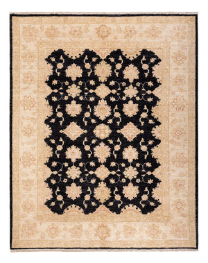Ziegler Teppich - 198 x 155 cm - schwarz