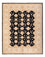 Ziegler Teppich - 198 x 155 cm - schwarz