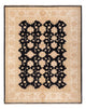 Ziegler Teppich - 198 x 155 cm - schwarz