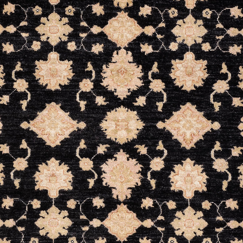 Ziegler Teppich - 198 x 155 cm - schwarz
