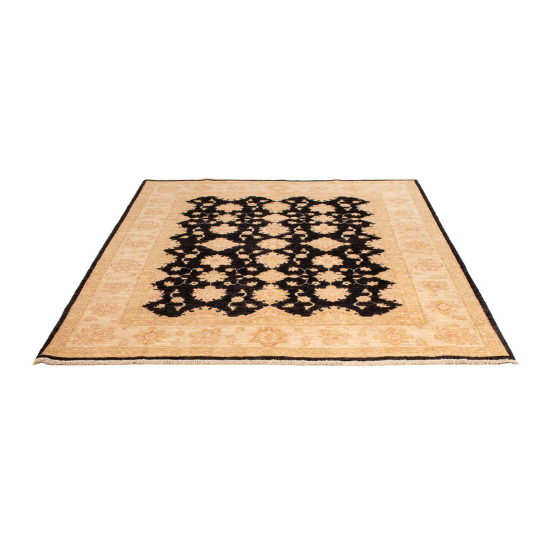 Ziegler Teppich - 198 x 155 cm - schwarz