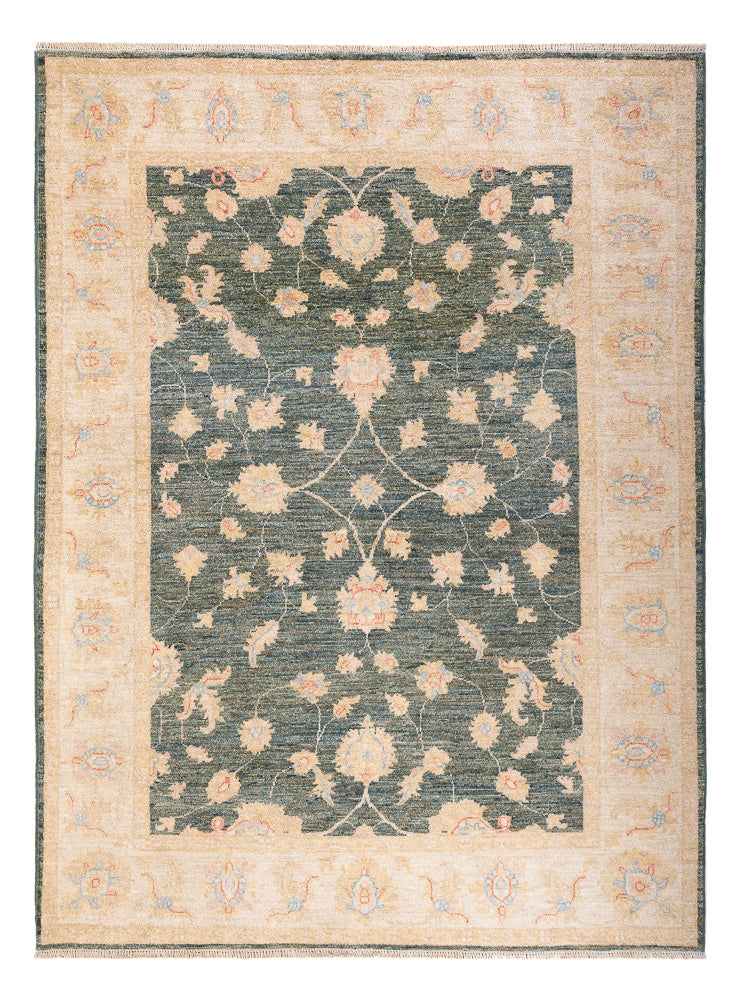 Ziegler Teppich - 201 x 150 cm - minzgrün